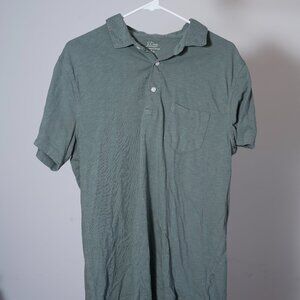 Green J Crew Knit Goods Polo